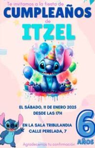 Ejemplo de invitación personalizada de Tribulandia